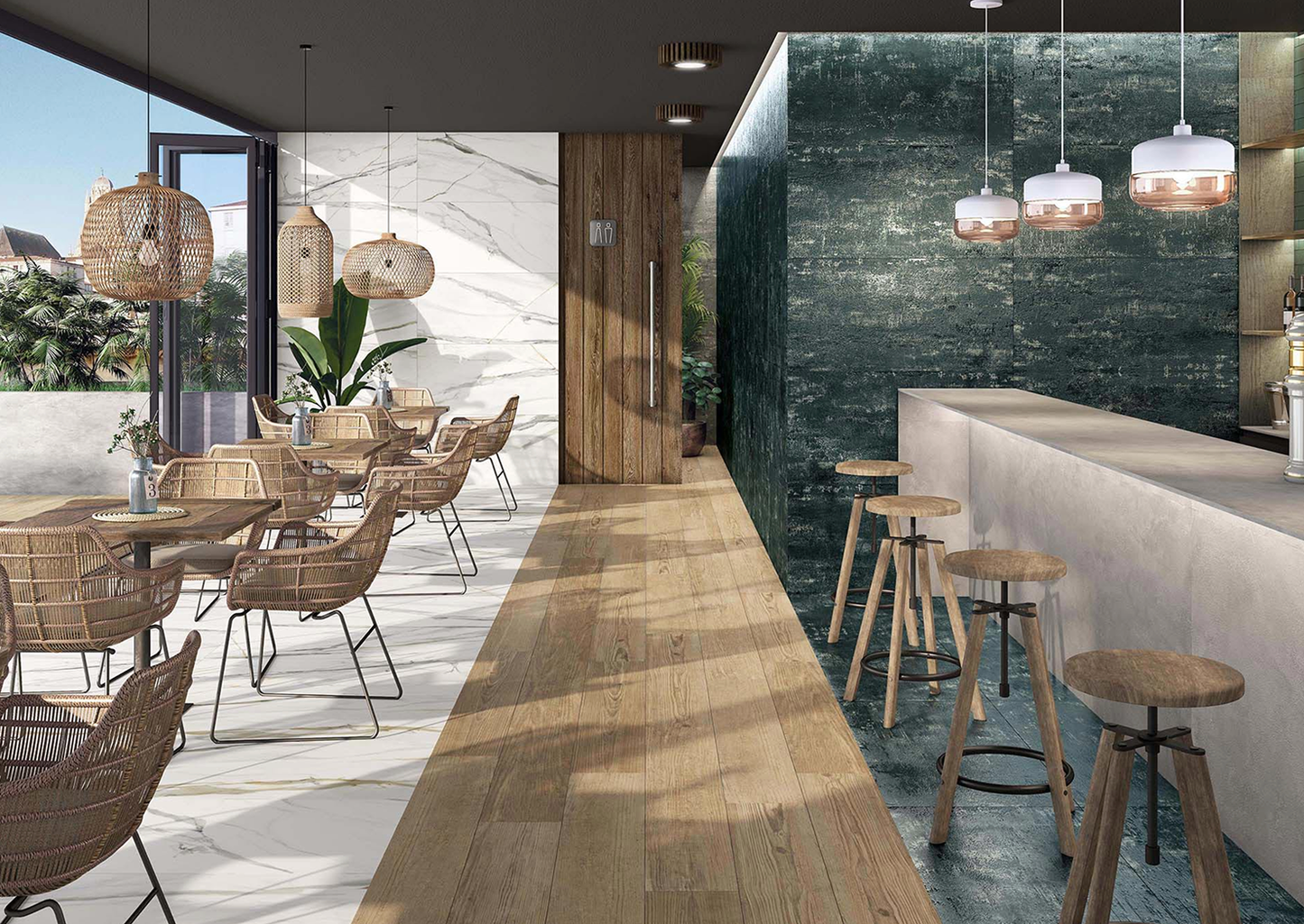 Belleza Ceramica Calacatta Emporio 24’’ x 48’’ Porcelain Tile