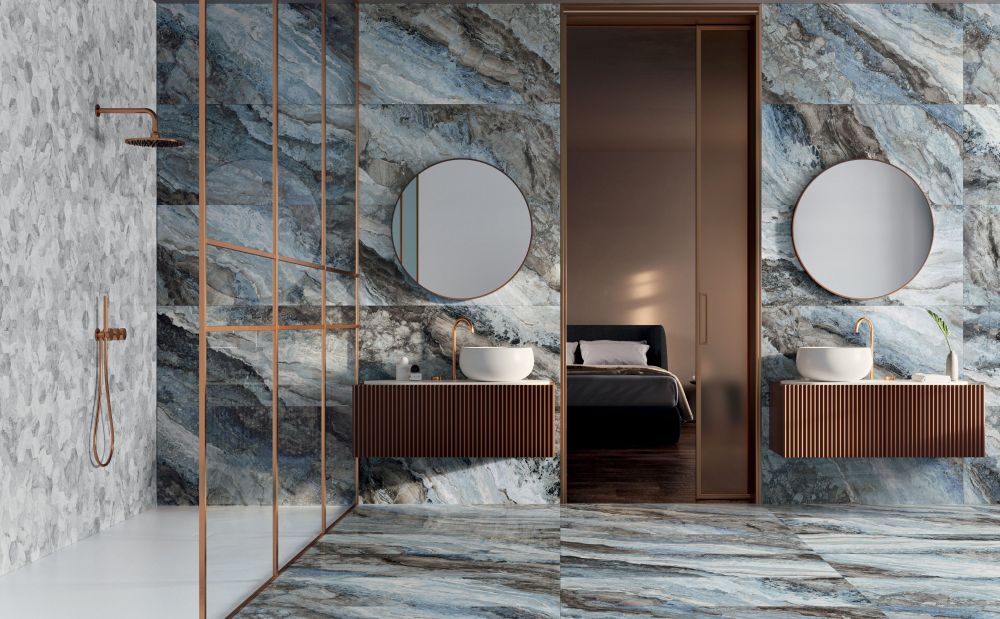 Elysium Tiles Mystic Ocean Polished 24 x 48 Polished Porcelain Tiles