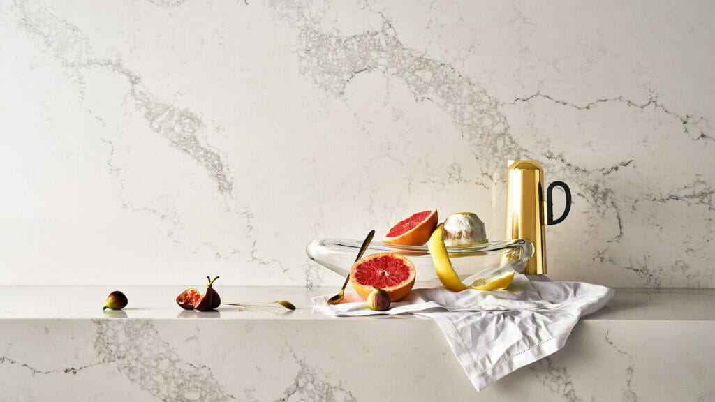 Caesarstone Statuario Maximus| 130’’ x 64.6’’ | 2 CM| Polished Quartz Slab