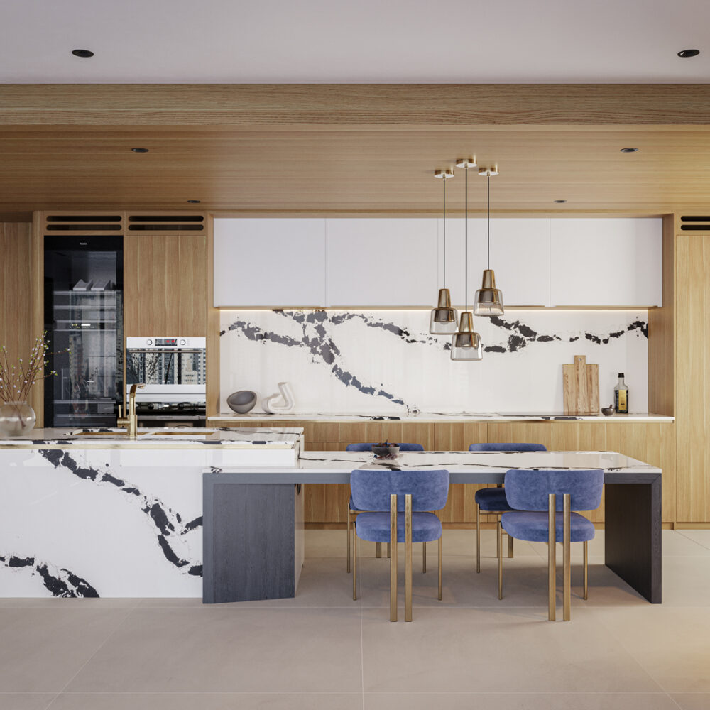 Caesarstone Calacatta Scoria | 130’’ x 64.6’’ | 2 CM| Polished Quartz Slab