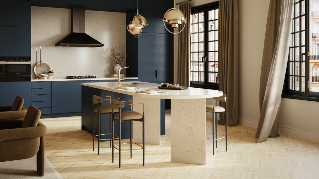 Caesarstone Taj Royale 120” x 56.5” | 2 CM| Polished Quartz Slab