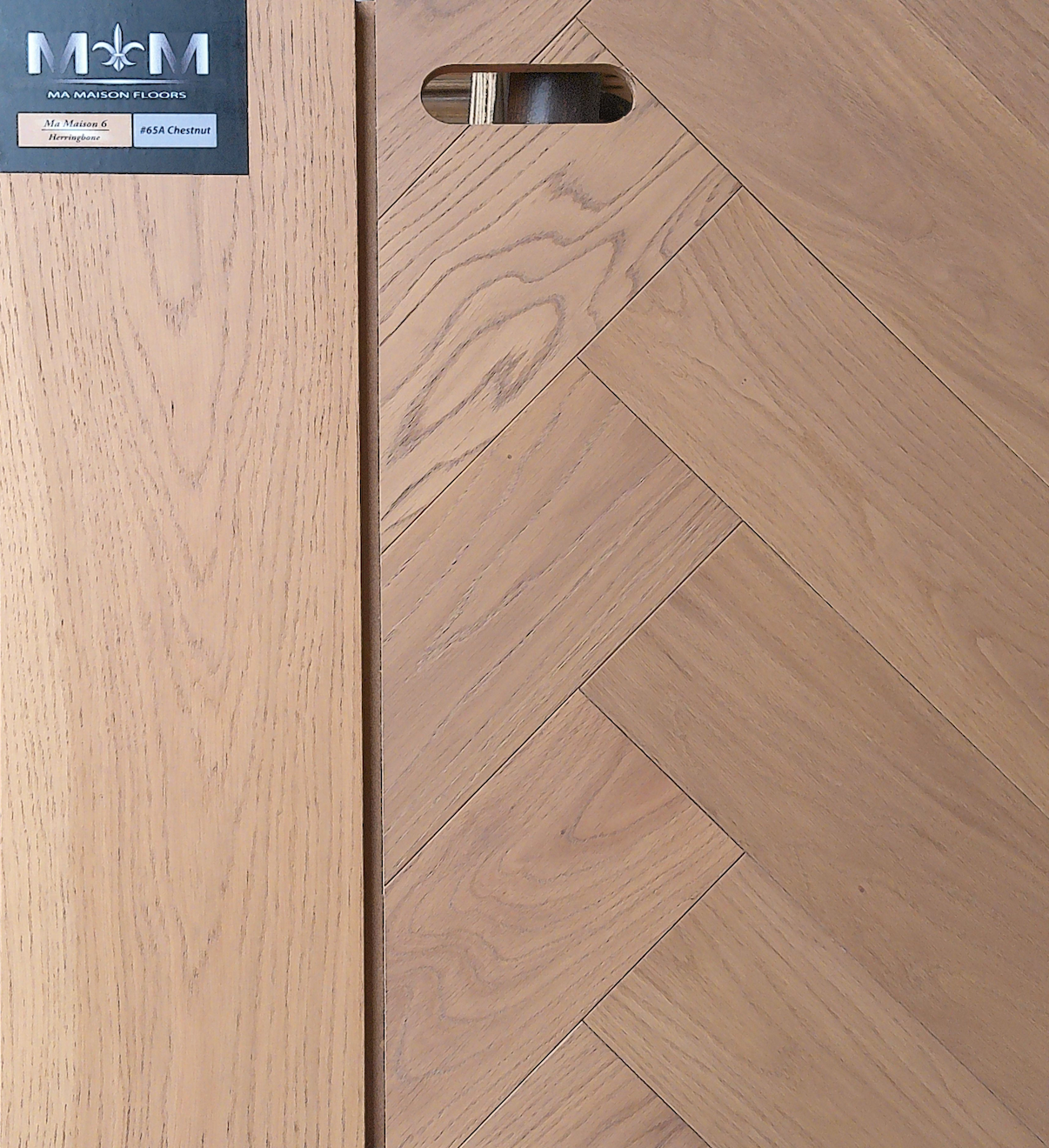 Ma Maison Floors 6 Herringbone |Taupe 64A| 4 3/4" x 23 5/8’’ Engineered Flooring