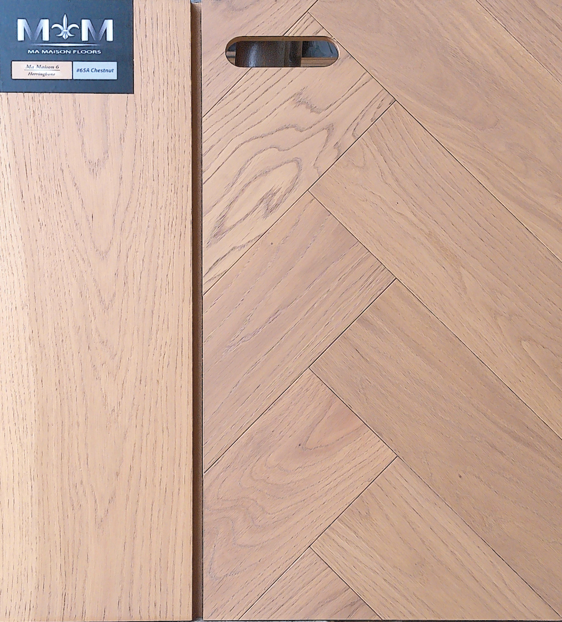 Ma Maison Floors 6 Herringbone |Chestnut 65A| 4 3/4" x 23 5/8’’ Engineered Flooring