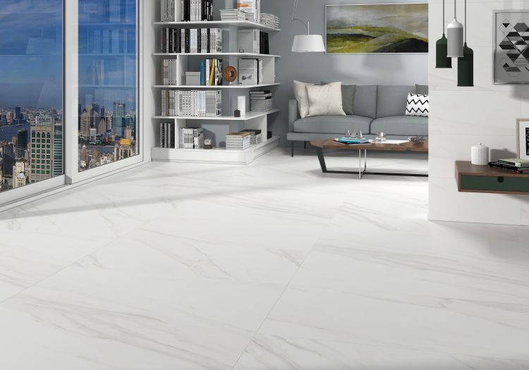 Elysium Tiles EC Calacatta Gold Polished 24 x 48 Polished Porcelain Tiles