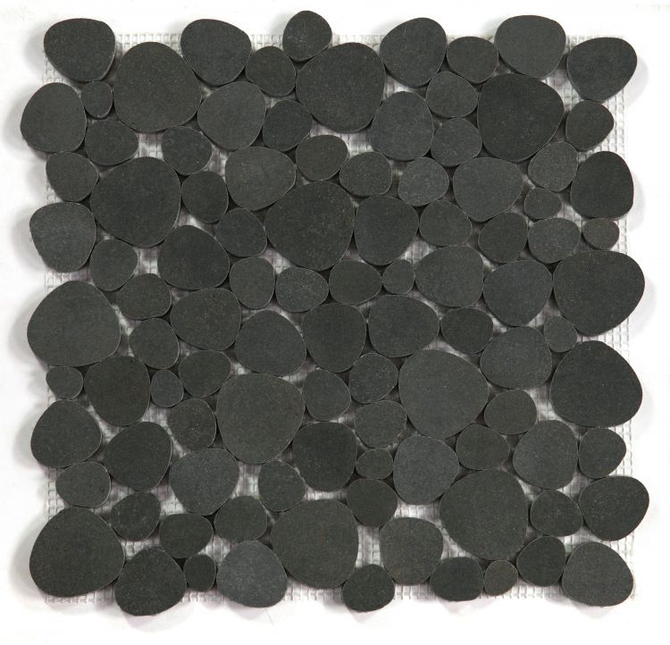 Elysium Tiles Aphrodite Basalt 12'' x 12'' Mosaic Tiles