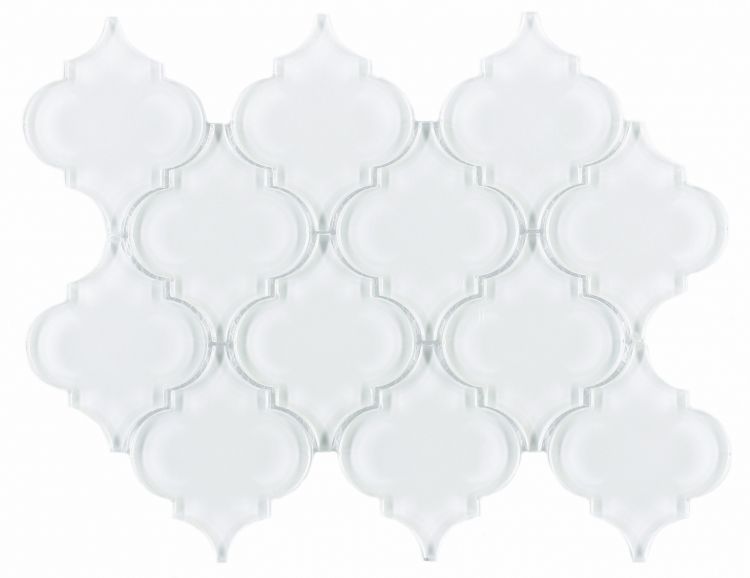 Elysium Tiles Aladdin White Shining 9.25 x 13.25 Mosaic Tiles