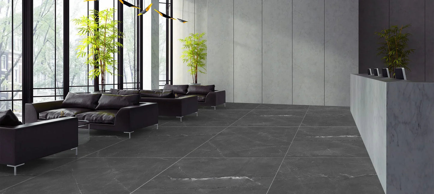 Raphael Stone RP1038 Armani Gris 32'' x 64'' Polished Porcelain Tile
