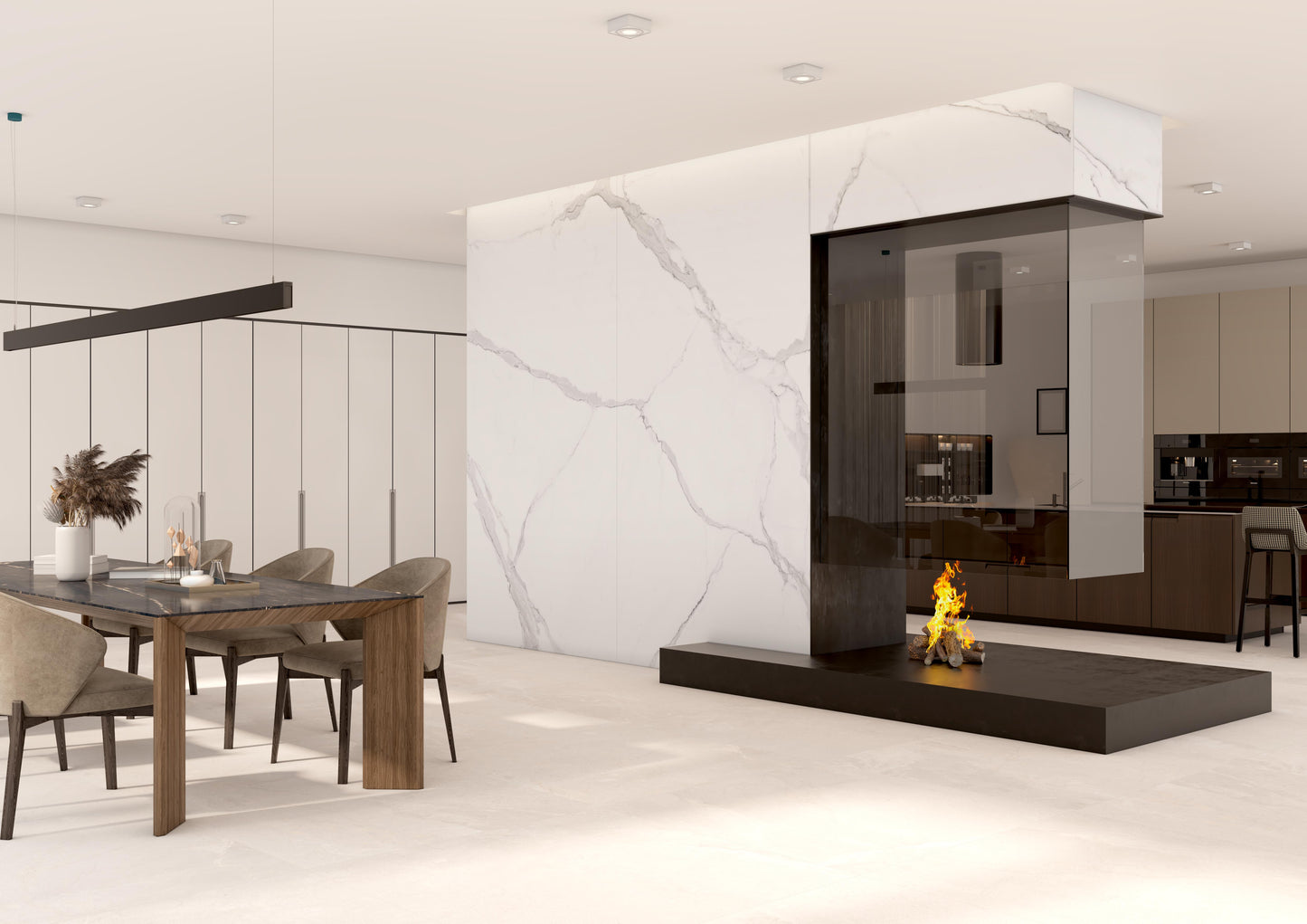 Ascale Alto Statuario 127''x 63'' Polished Porcelain Slab