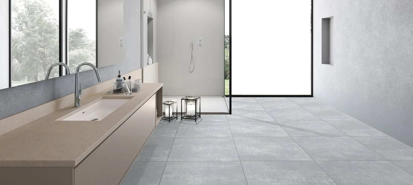 Raphael Stone RP1014 Amonite Bianco 32'' x 64'' Polished Porcelain Tile