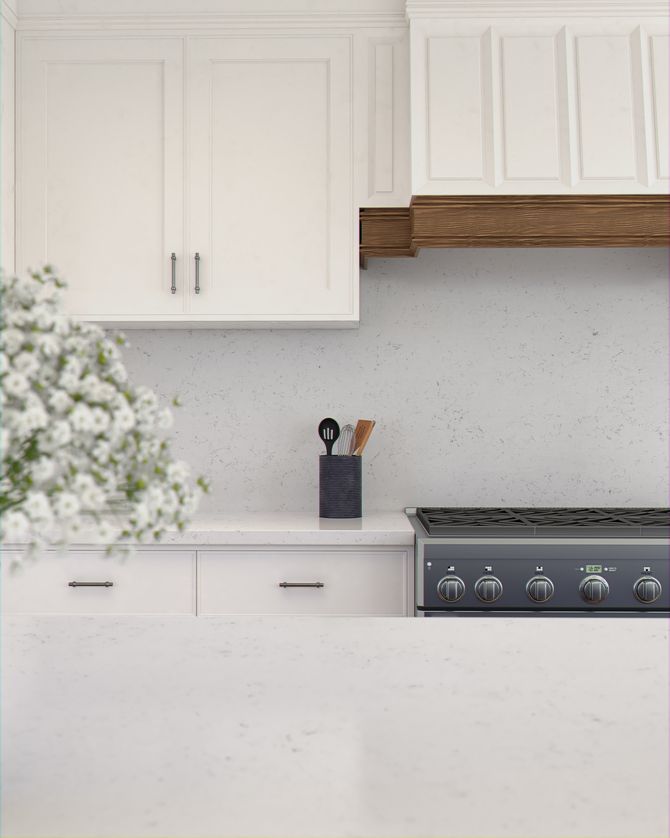 Radianz Carrara Bella 130''x65’’ 2 cm Polished Quartz Slab