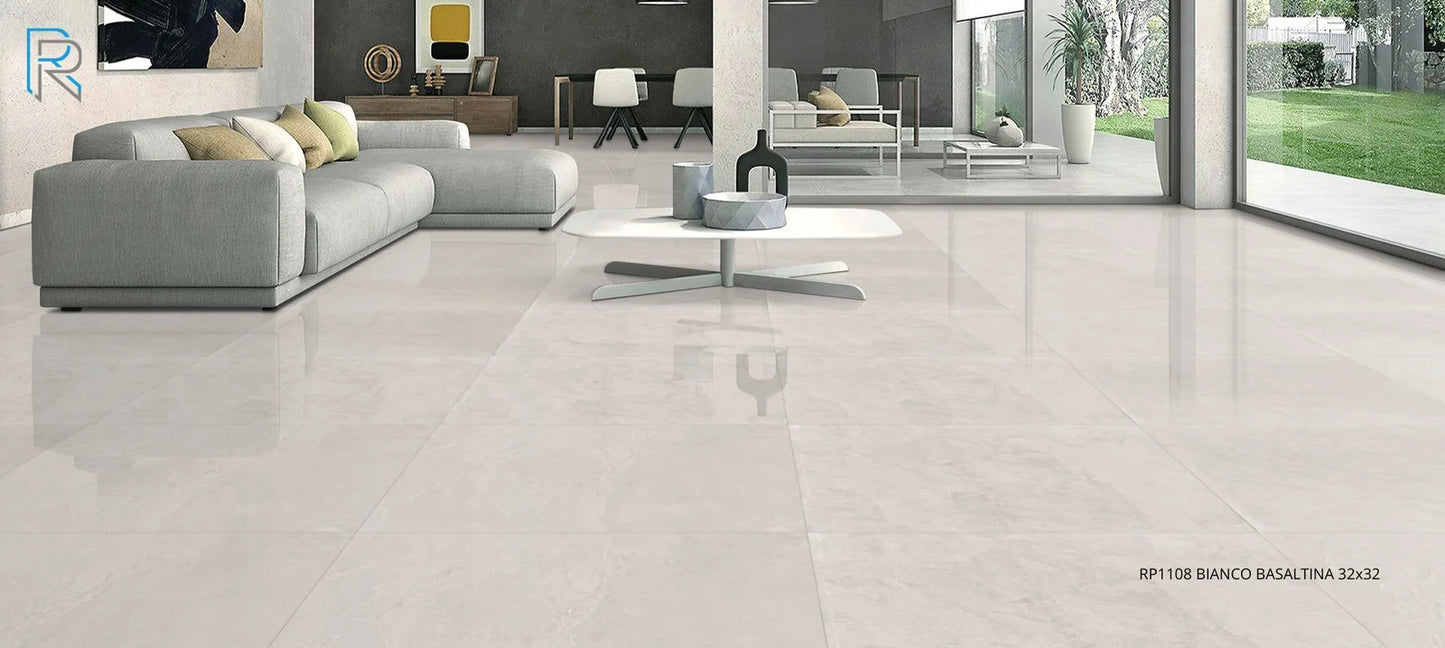 Raphael Stone RP1108 Bianco Basaltina 32'' x 64'' Polished Porcelain Tile