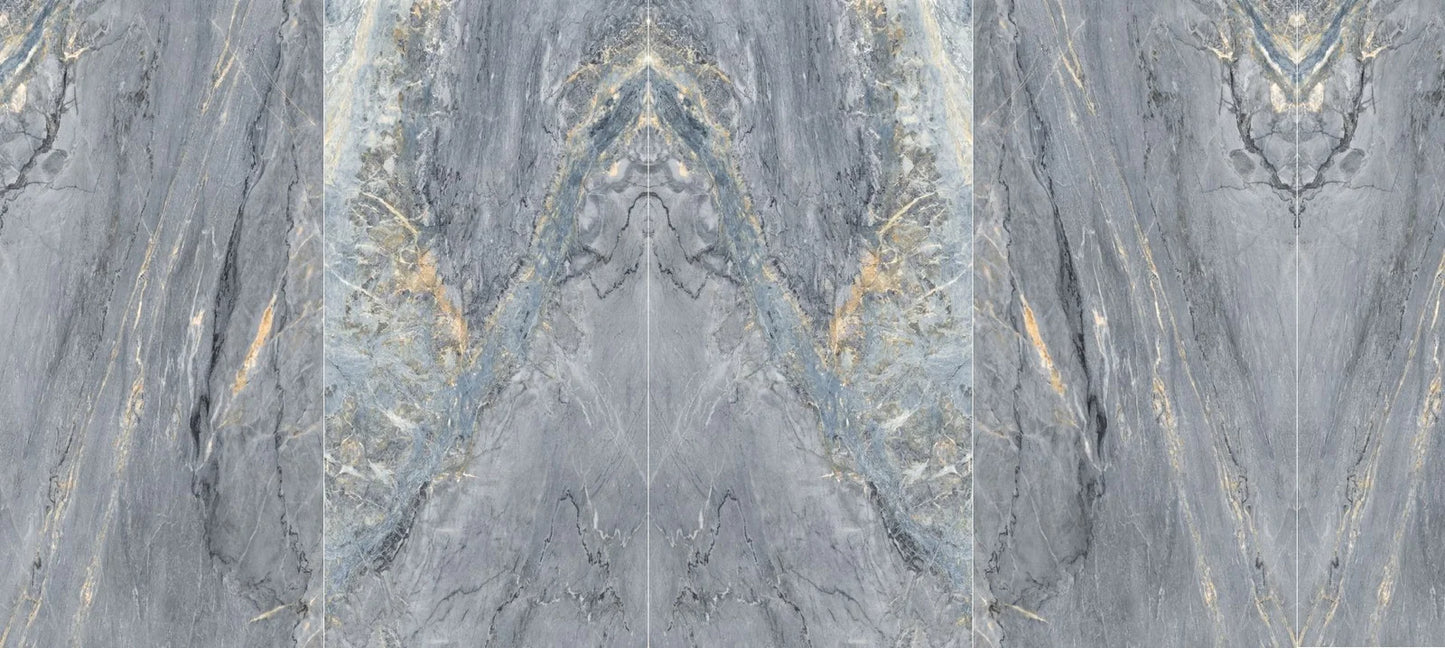 Raphael Stone RP1054 Bardiglio 48'' x 96'' Polished Porcelain Tile