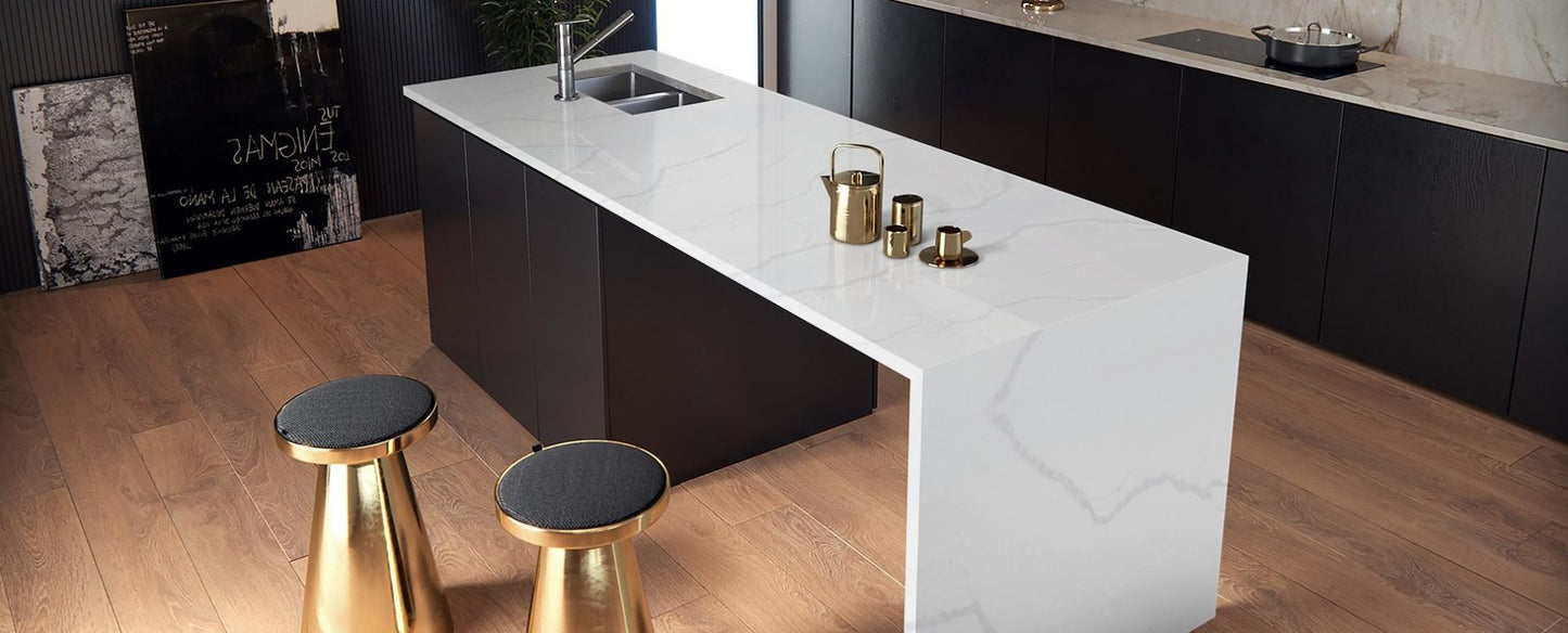 Raphael Stone Borghini Silver RQ9942 |126' x63'' | 2 cm Polished Quartz Slab