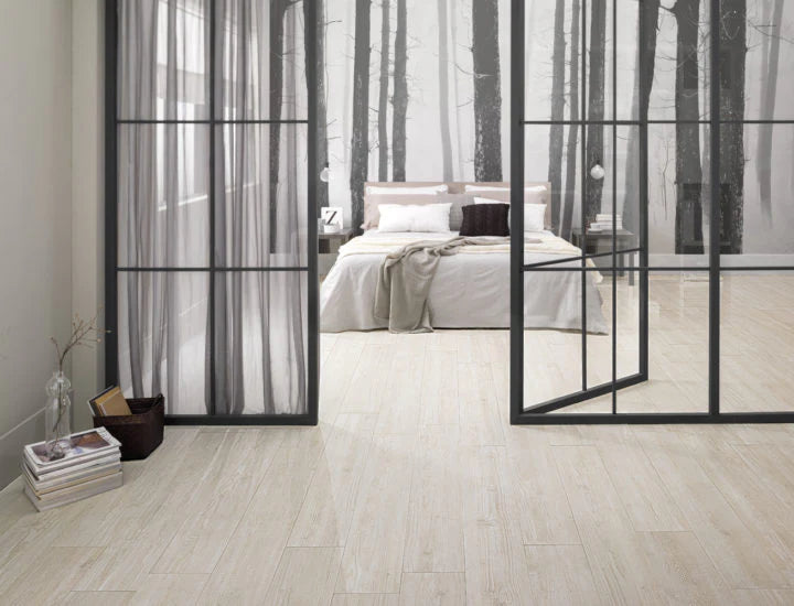 Ottimo Ceramics Foscari Outdoor Wood| Lino | 8” x 48” Matte Porcelain Tile