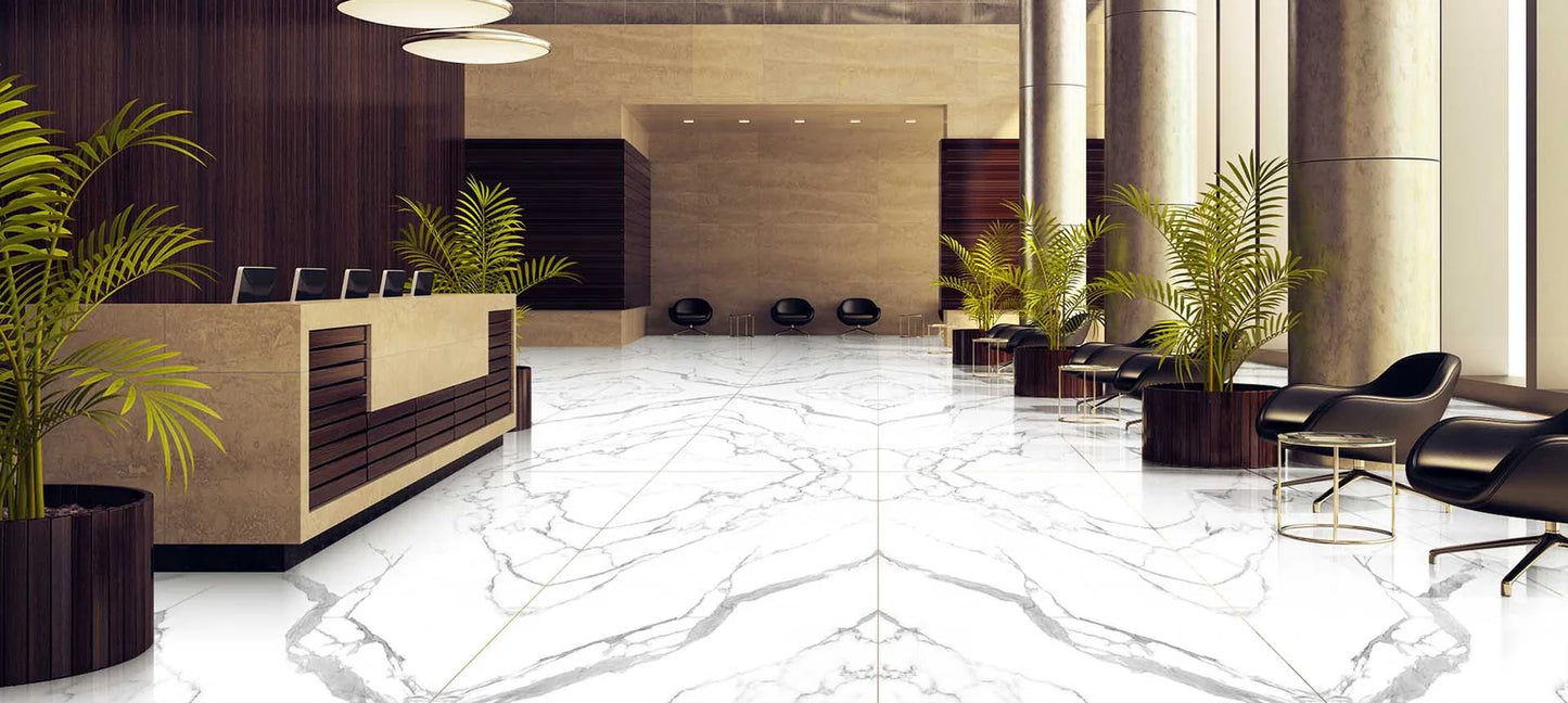Raphael Stone RP1047 Calacatta Italia 32'' x 64'' Polished Porcelain Tile