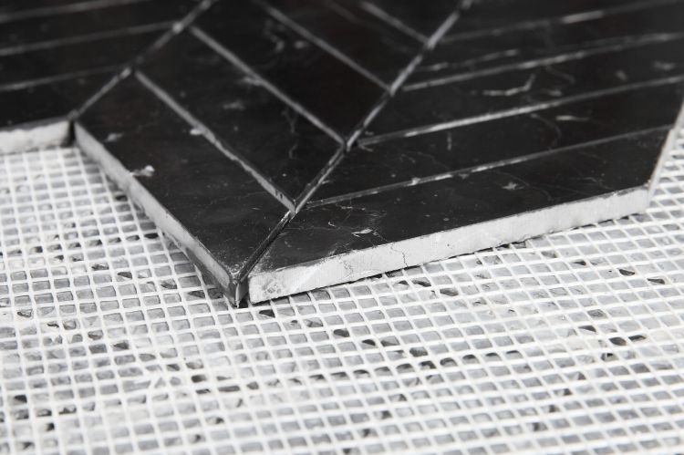 Elysium Tiles Chevron Marquina 10.75'' x 11'' Mosaic Tiles