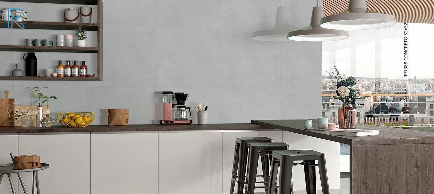 Raphael Stone RP1088 Concreto 32'' x 64'' Polished Porcelain Tile