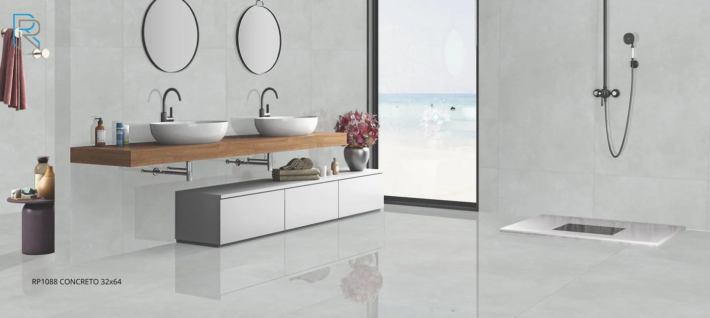 Raphael Stone RP1088 Concreto 32'' x 64'' Polished Porcelain Tile
