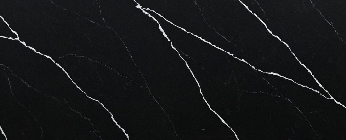 Raphael Stone Calacatta Nero RQ9713 |126' x63'' | 2 cm Polished Quartz Slab