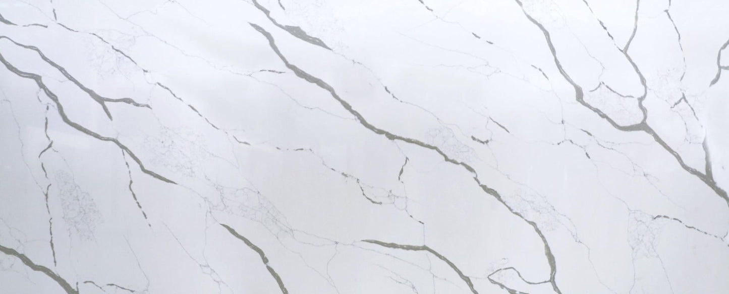 Raphael Stone Calacatta Paris RQ9609 |126' x63''| 2 cm Polished Quartz Slab