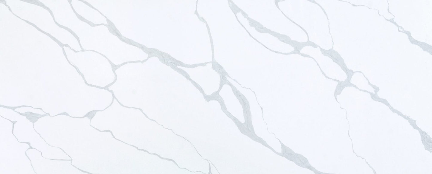 Raphael Stone Calacatta Supreme RQ9902|126' x63''| 2 cm Polished Quartz Slab