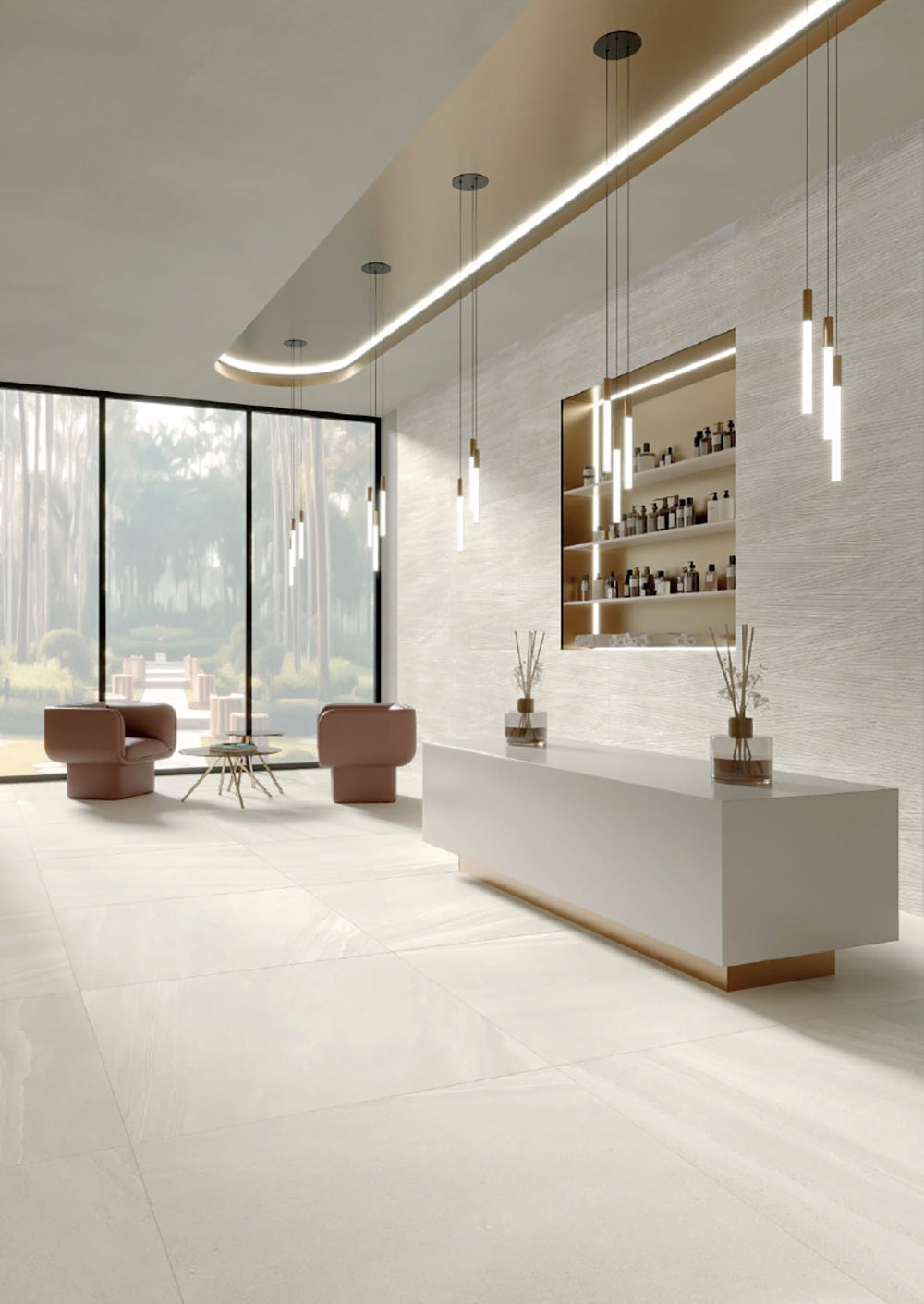 Belleza Ceramica Docks White 24’’ x 48’’ Porcelain Tile