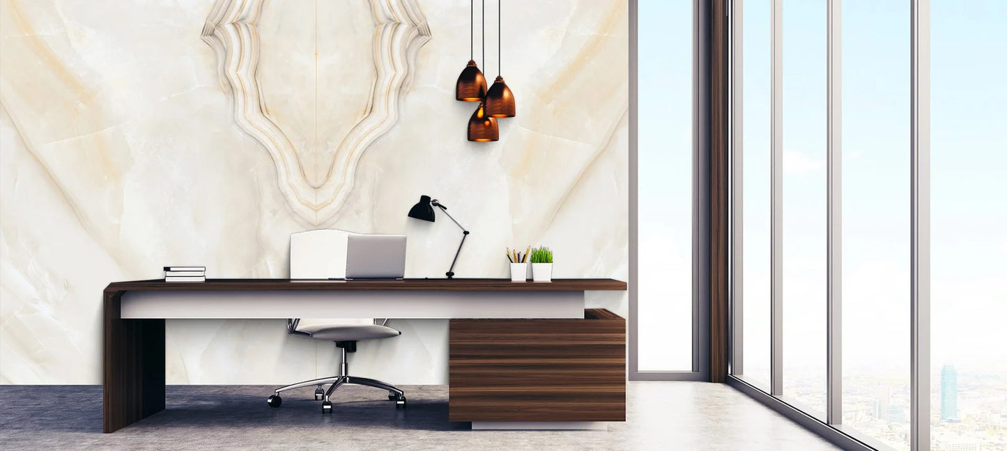 Raphael Stone RP1030 Gold Agate Onyx 32'' x 64'' Polished Porcelain Tile