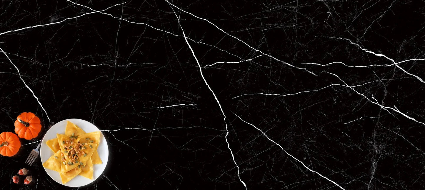 Raphael Stone RP1013 Nero Marquina 32'' x 64'' Polished Porcelain Tile
