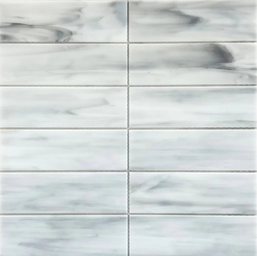 Ottimo Ceramics Opal Rectangle 11 3/4''x11 3/4''Beige Glass Mosaic