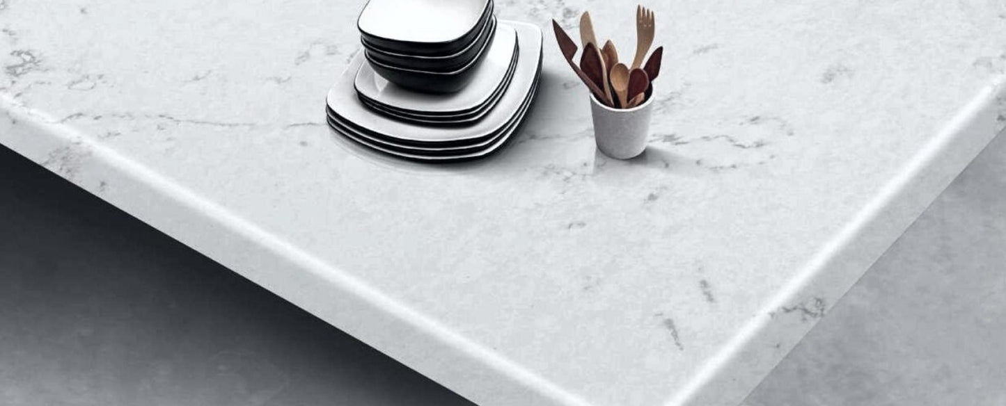 Raphael Stone RQ9286 Organic White |126' x63'' | 2 cm Polished Quartz Slab