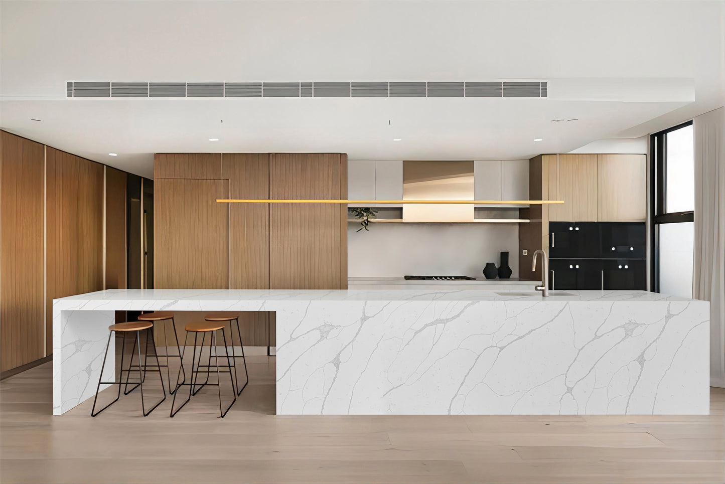 LX Prefabricated Original Calacatte |26'' x 110''| 2cm Polished Countertop