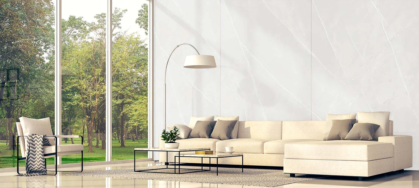 Raphael Stone RP 1018 Pietra Blanco 32'' x 64'' Polished Porcelain Tile