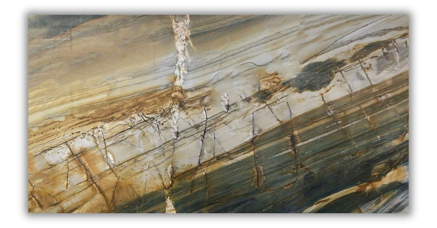 Raphael Stone Polaris Gold RQZ6047 |125'' x79''| 2 cm Polished Quartzite Slab