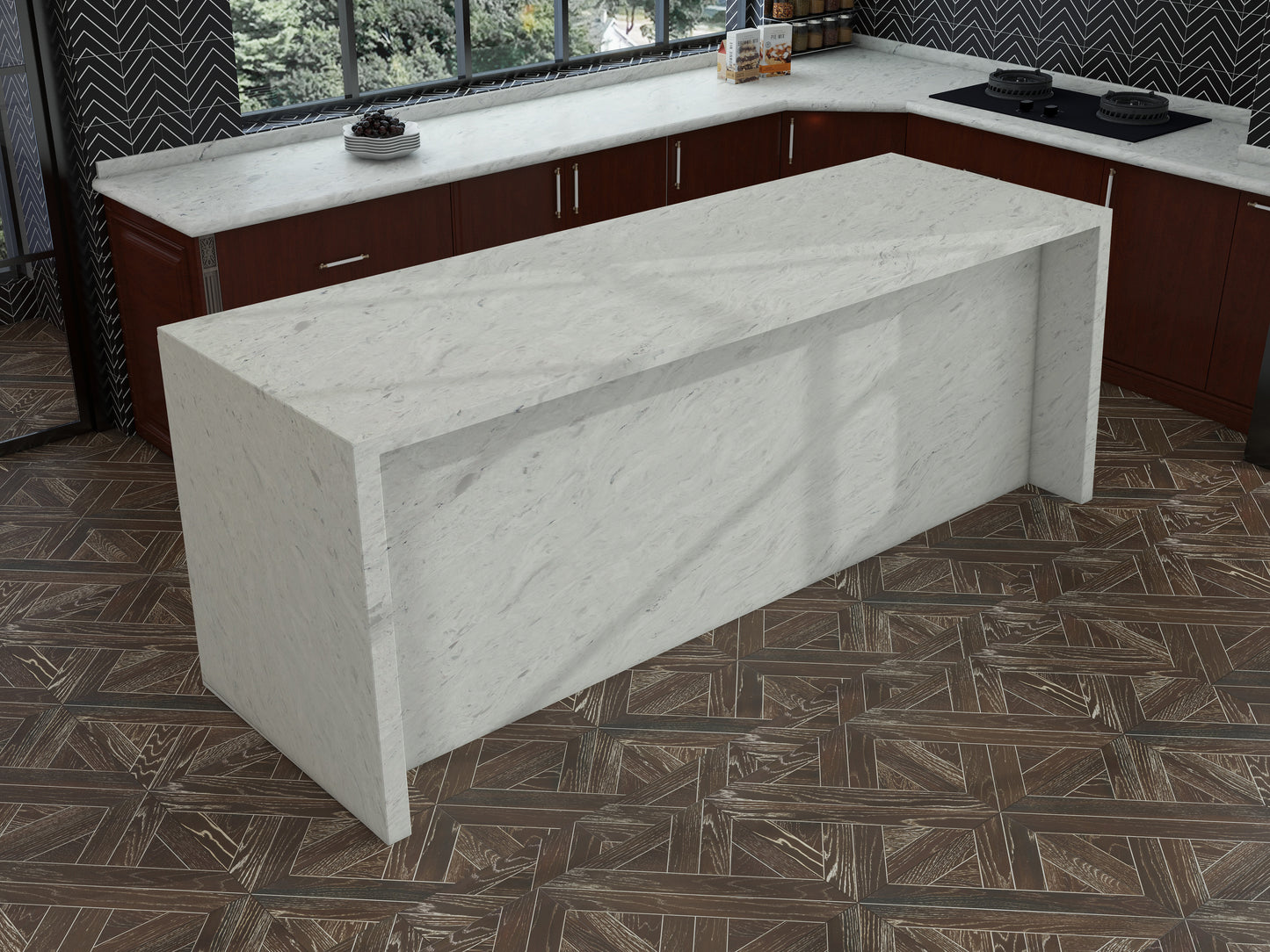 LX Prefabricated Pearly Wisp |26'' x 110''| 2cm Polished Countertop