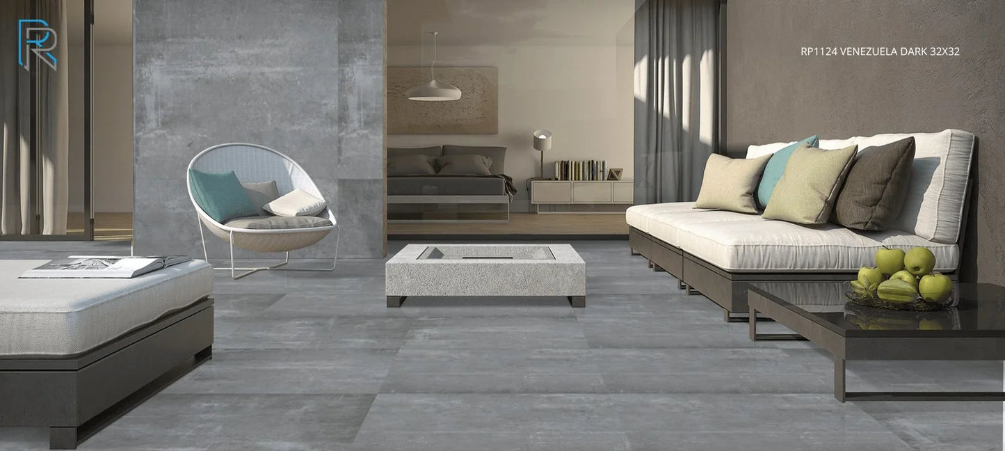 Raphael Stone RP1124 Venezuela Dark 32'' x 64'' Matte Porcelain Tile