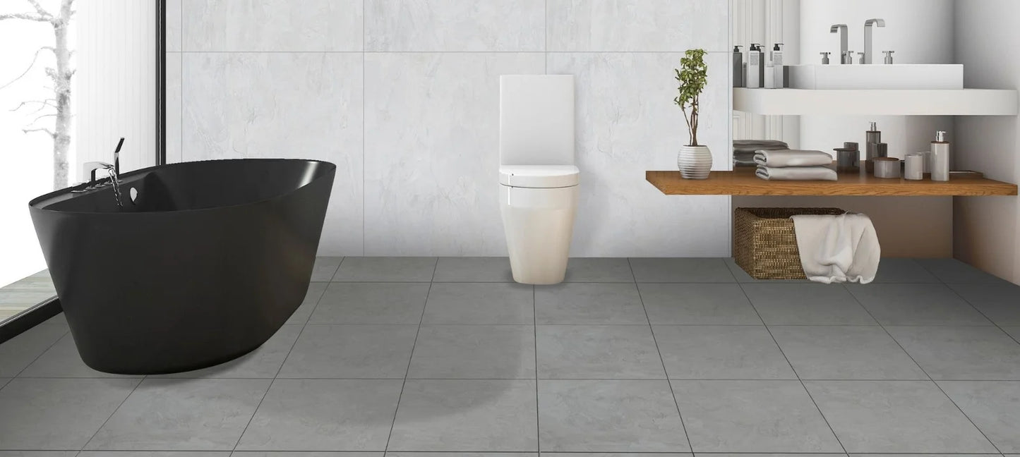 Raphael Stone RP1006 Rock Grey 32'' x 64'' Polished Porcelain Tile