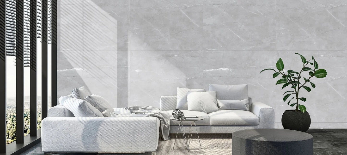 Raphael Stone RP1006 Rock Grey 32'' x 64'' Polished Porcelain Tile