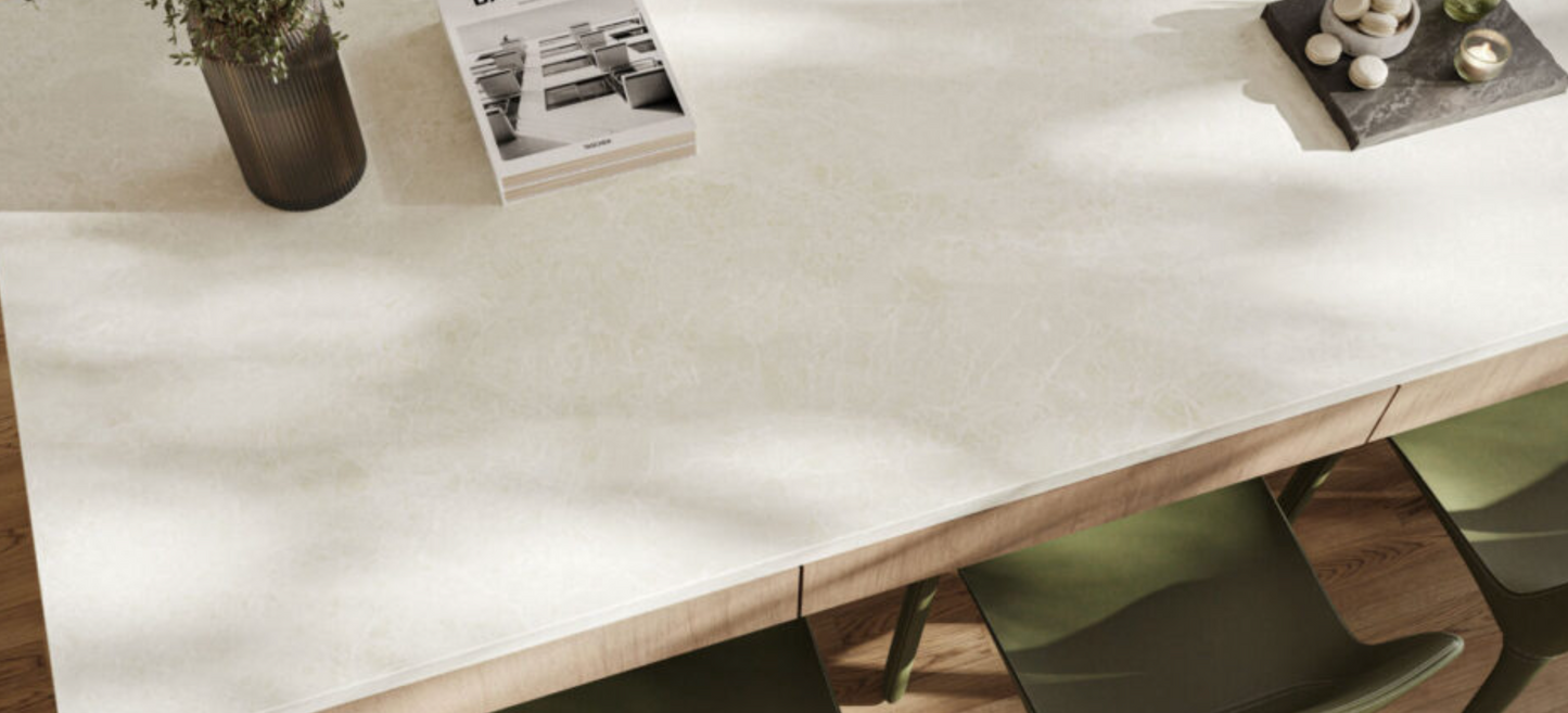 Caesarstone Lucillia |124.5’’ x 61.5’’|1.2 cm| Silk Finish Porcelain Slab