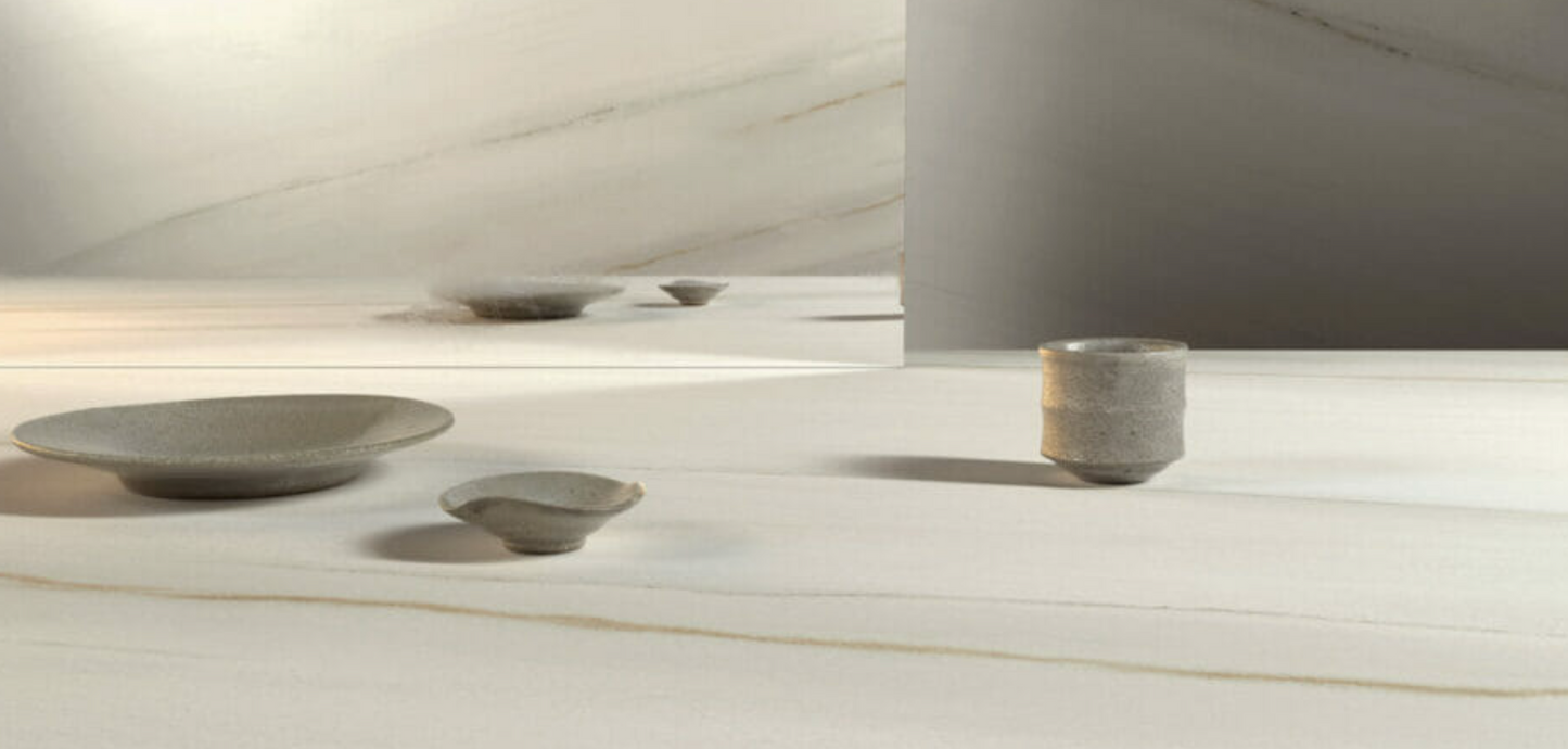 Caesarstone Sleet |124.5’’ x 61.5’’|1.2 cm| Honed Finish Porcelain Slab