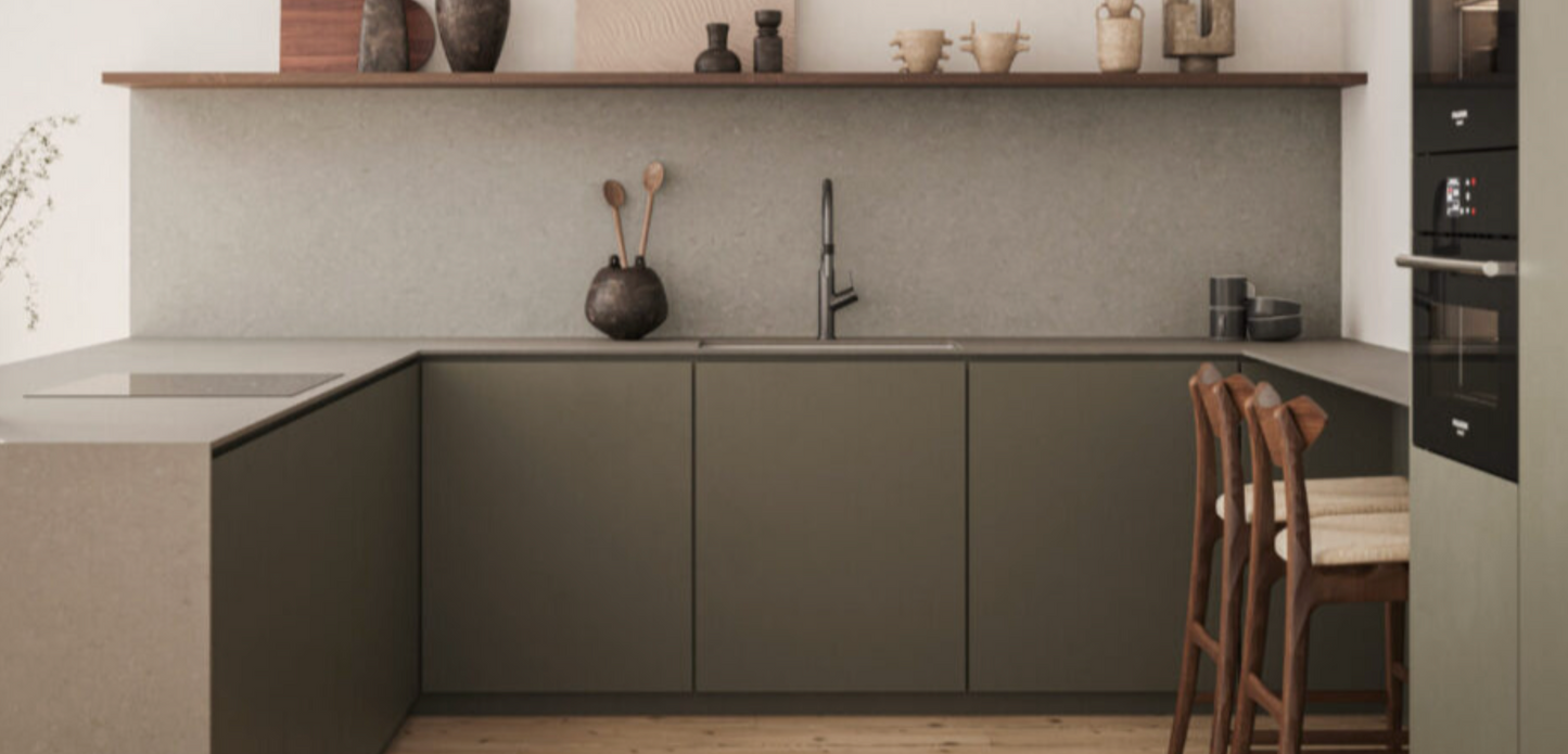 Caesarstone Auralux |124.5’’ x 61.5’’|1.2 cm| Stone Finish Porcelain Slab