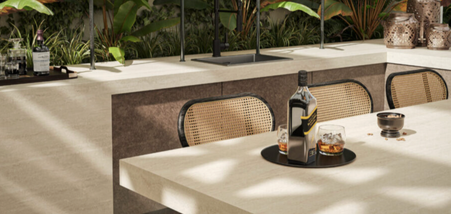 Caesarstone Silvax |124.5’’ x 61.5’’|1.2 cm| Stone Finish Porcelain Slab