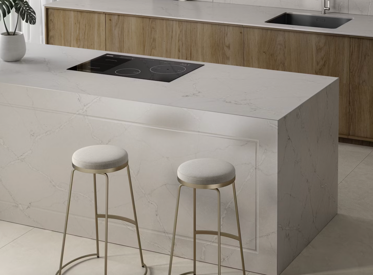 Cosentino Silestone Victorian Silver 128’’ x 62’’ x 2.0 cm Polished Quartz Slab