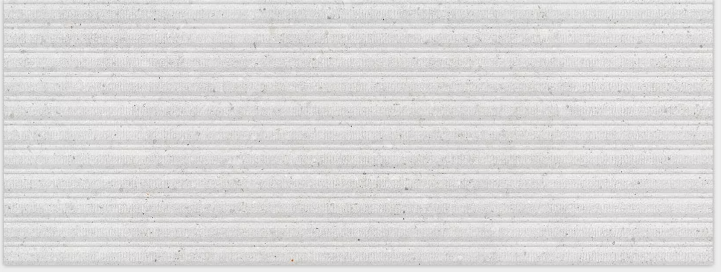 Porcelanosa Mombasa Prada White 18"X47" Matte Ceramic Wood Effect Wall Tile