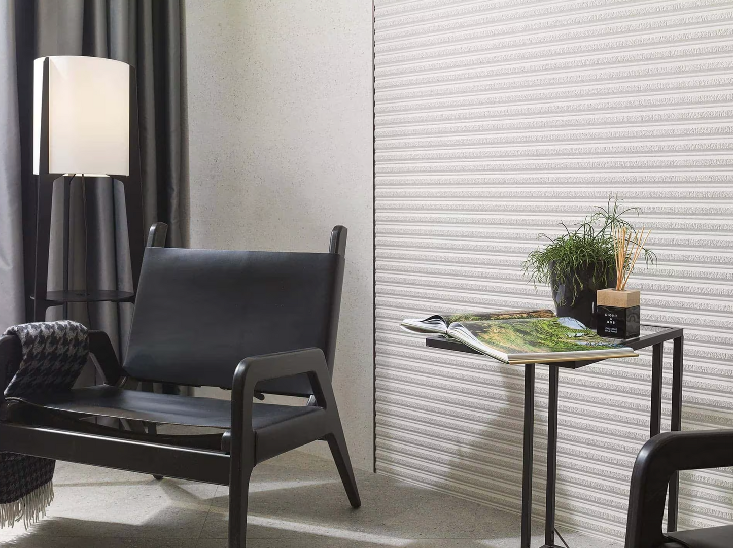 Porcelanosa Mombasa Prada White 18"X47" Matte Ceramic Wood Effect Wall Tile