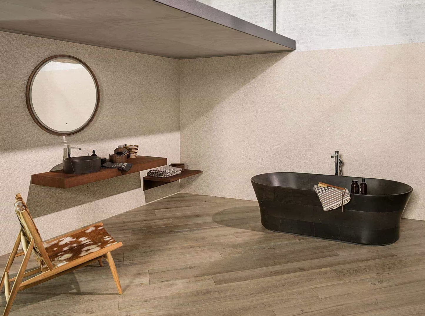Porcelanosa Capri Stone 18"X47 Matte 3D Ceramic Wall Tile