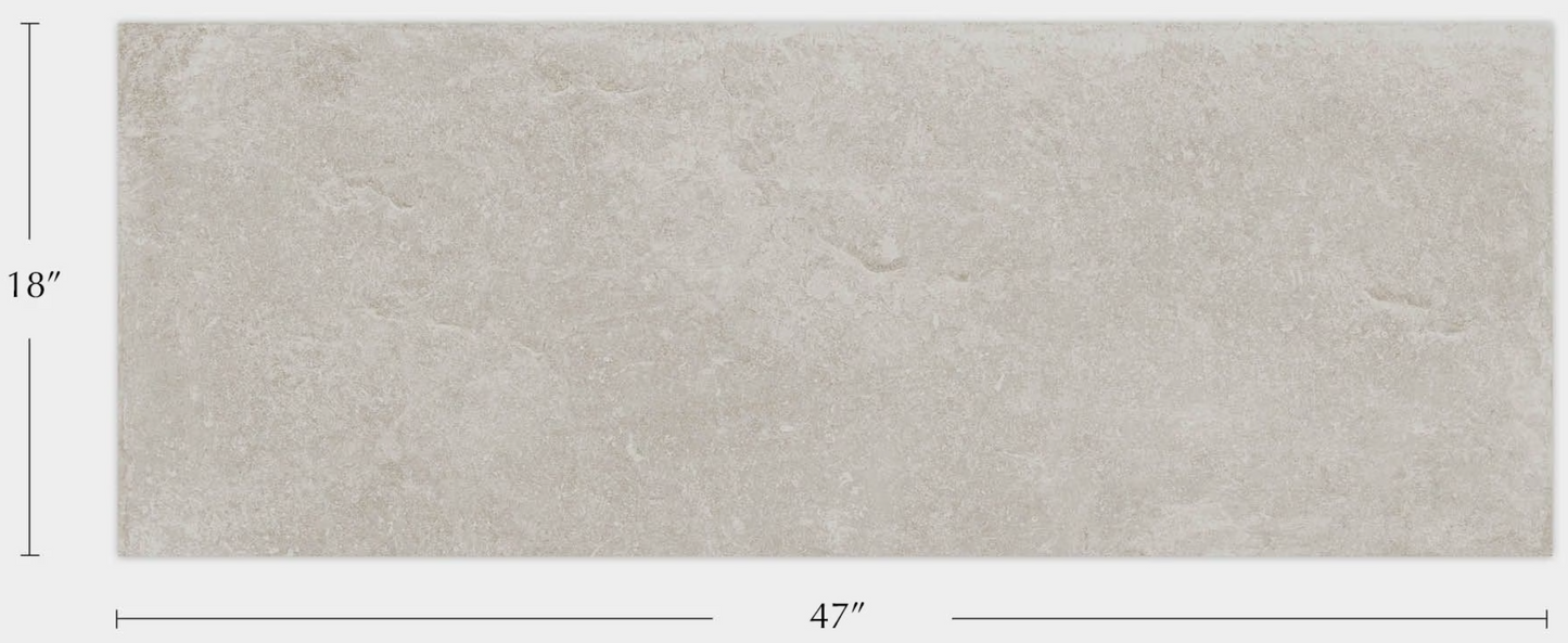 Porcelanosa Verbier Silver 18"X47 " Matte Ceramic Wall Tile