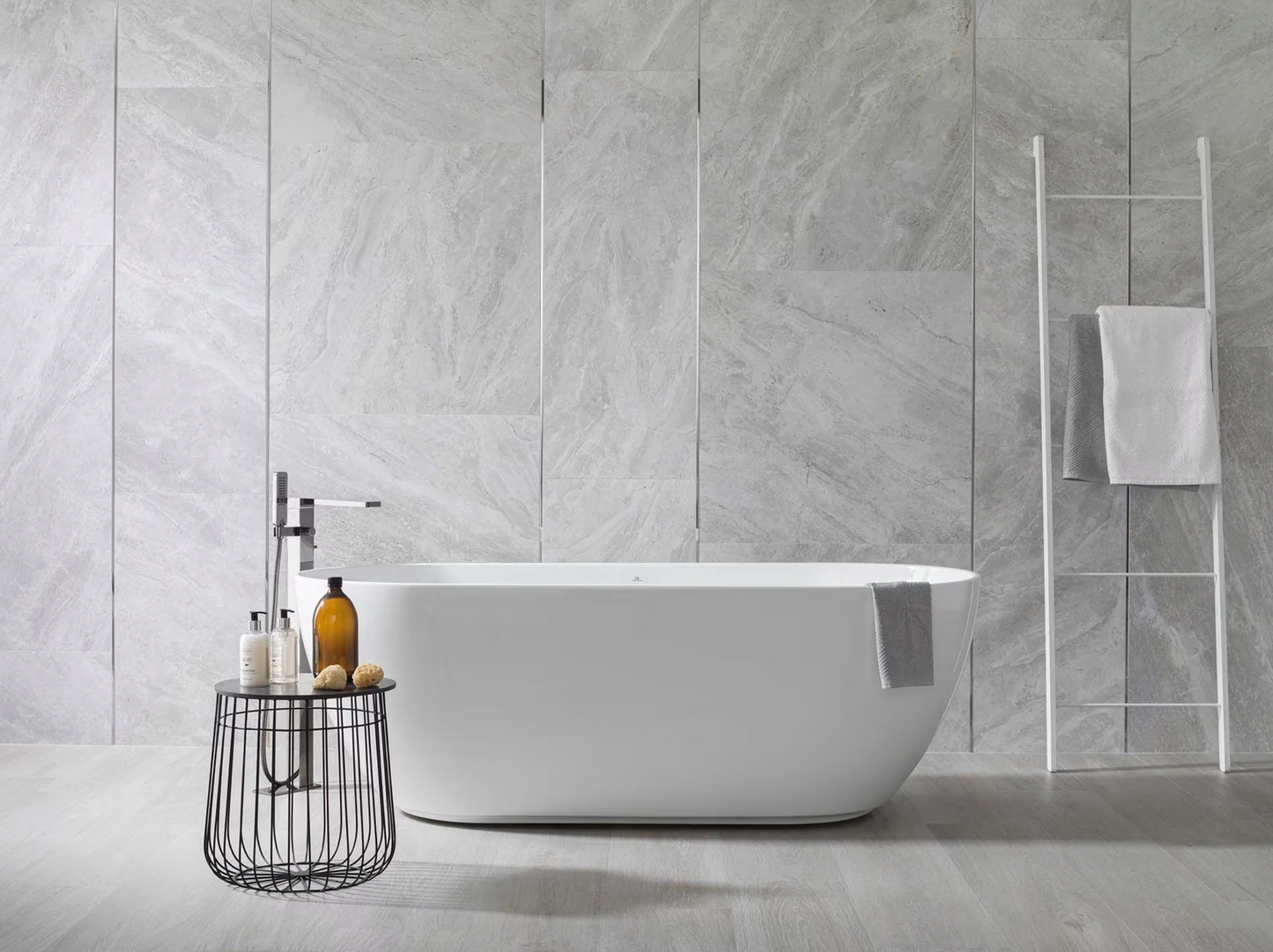 Porcelanosa Indic 18"X47" Matte Concrete Effect Ceramic Wall Tile