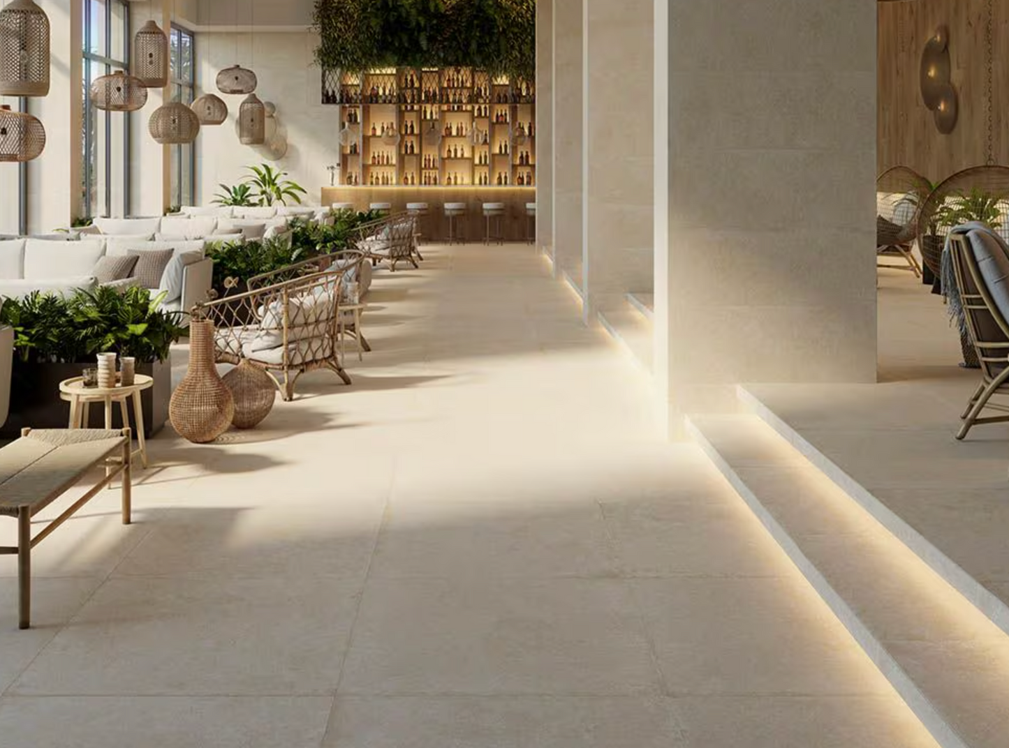 Porcelanosa Verbier Sand 18"X47"Ceramic Wall Tile