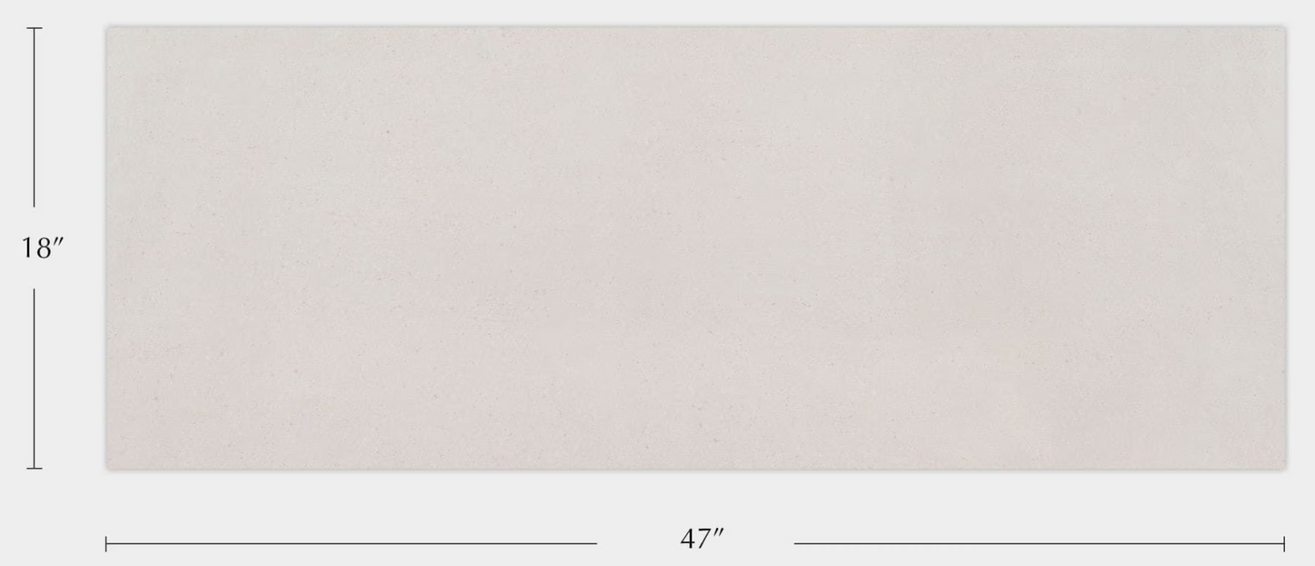 Porcelanosa Bottega White 18"X47" Concrete Effect Ceramic Wall Tile