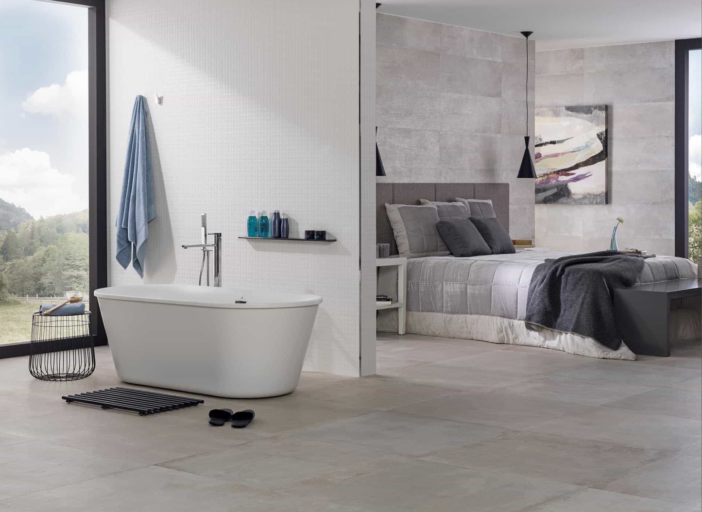 Porcelanosa Newport Natural 13"X39" Matte Beige 3D Ceramic Wall Tile